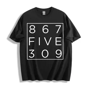 Minimalist Design Unisex T-Shirt Number And Text Pattern Casual Wear For Everyday Spring Summer Gift For Trendy Friends