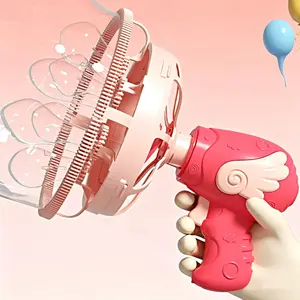 Kids Automatic Bubble Gun Toy, Portable Bubble Blaster For Boys Girls, Summer Outdoor Indoor Play Toy, Birthday Party Favor Gift