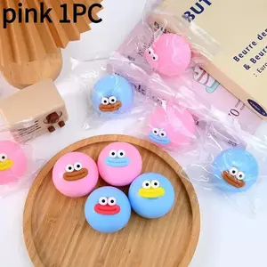 Stress Relief Toy, Cute Monster Face Decompression Squeeze Toy, Soft Slow-Return Stress Relief, Fun Sensory Toy, Sensory Stress Reliever, Perfect Gift for Adults and Teens