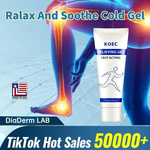 [official shop] KOEc Soothing cooling Gel 100g,RelievingBody Gel, Cooling with MentholandFrankincense, Helps Relieve MuscleTensionRelax your waist,legs, knees, shouldersand neckto relieve fatigue