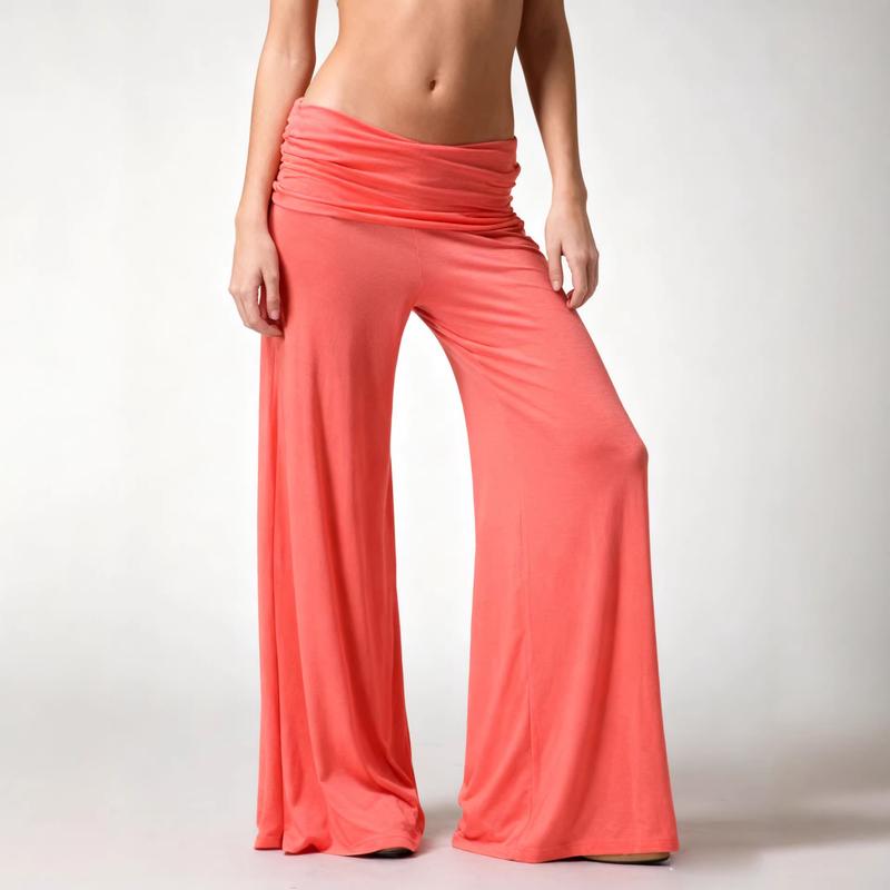 Hot-selling Wide-leg Casual Yoga Pants Loose Versatile Solid Color Fashion Wide-leg Flared Pants