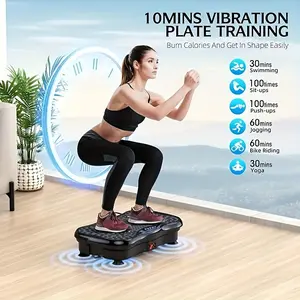 Vibration Fitness Board, Home Exercise Equipment, Full-Body Power Vibration Platform, Silent Motor Speed Control, Home Fitness Gift