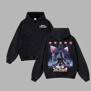 Space Godzilla vs Godzilla Toho Vers King of the Monsters Vers Gojira Retro Unisex Acid Washed Hoodie,T-shirt, Movie Clothes Cotton designer shirts Movie Shirt, graphic tees, men gifts, ,Graphic Streetwear T-shirt Crew Neck Graphic T-Shirt 0BZ