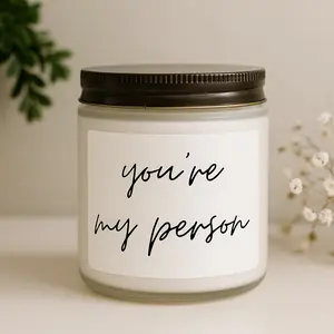 You're My Person, Holiday gift for friends, bestie, friendship gift for her, thank you gift, meaningful friend gift, Birthday gift for boyfriend, friendship candle, best friend birthday gift, birthday gift for bestie, gift for her, gift for friend