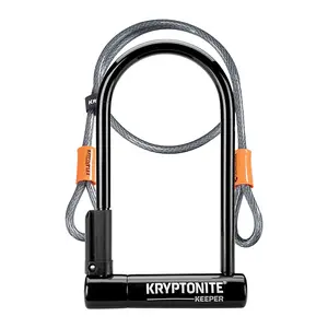 Kryptonite Keeper-12 Standard U-Lock w/Cable Kryptonite Keeper-12 Standard U-Lock w/Cable