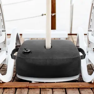 Umbrella Base Weight Heavy Duty Water Weight Bag Side Slot Opening for Cantilever Patio Umbrella, Fits Any Offset