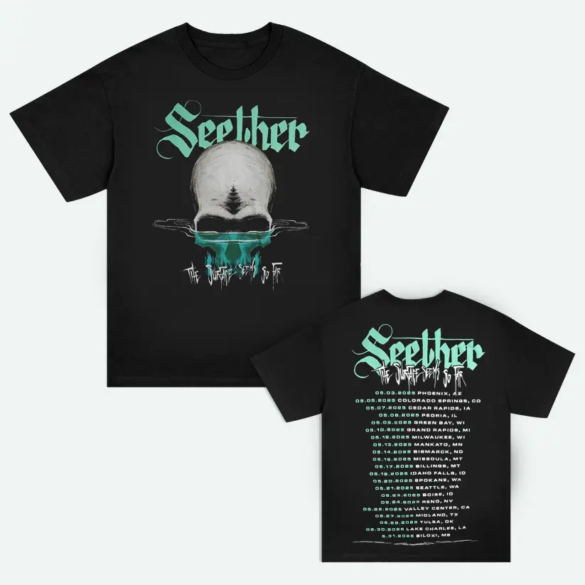 Seether Band The Surface Seems So Far Tour 2025 Rock Band Merch T-Shirt