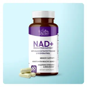 NAD+ Cellular Energy & Anti-Aging Supplement | Boost Energy, Focus & Longevity | Supports Mitochondrial Health, DNA Repair & Brain Function | 60 Capsules