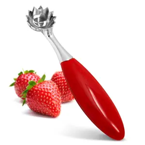 Strawberry Huller, Remove Stems with Precision and Ease, Ergonomic Handle, Efficient Kitchen Gadget, Stainless Steel, BPA-Free, Dishwasher Safe