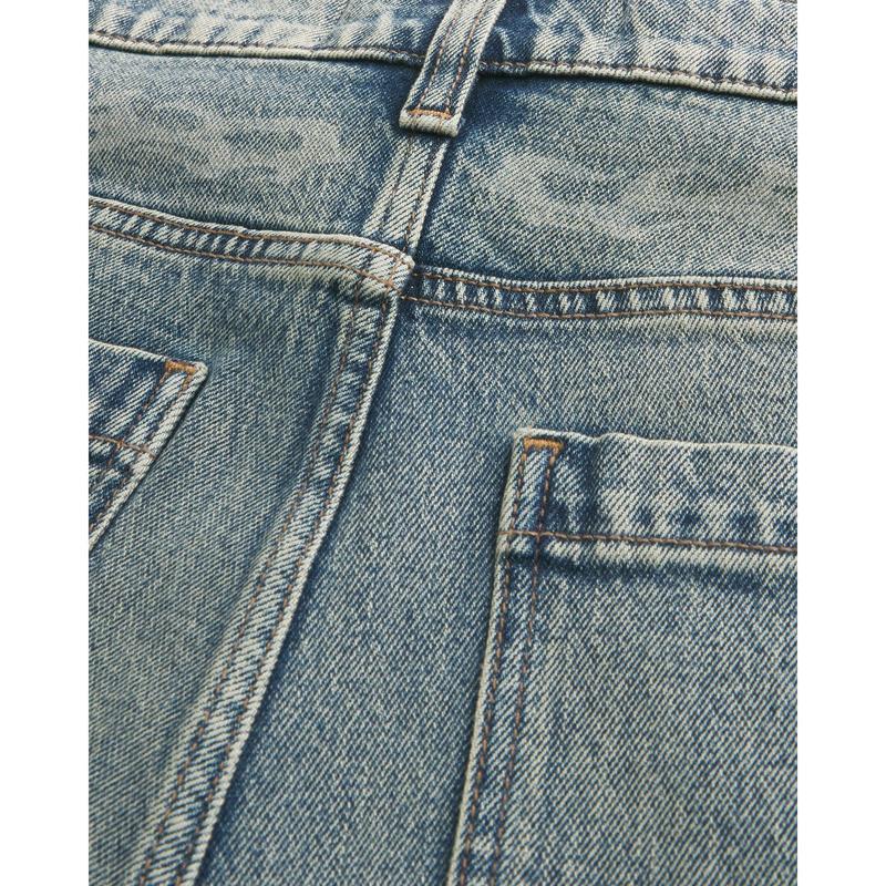 Hollister Dark Wash Graphic Super Baggy Jeans