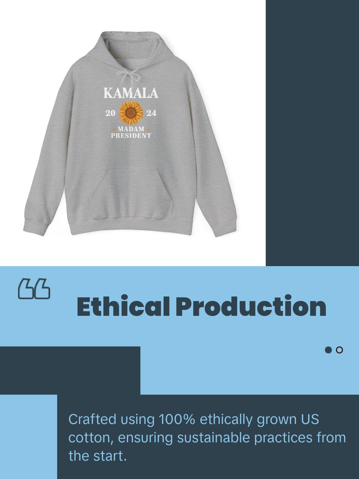Kamala Madam President - Unisex Heavy Blend™ Hooded Sweatshirt