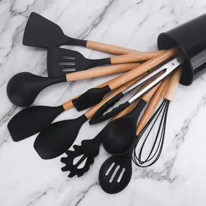 Kitchen Silicone 12-Piece Utensils Set, Baking Kit, Kitchenware Combination, Essential Kitchen Tools, Durable and Flexible Design, Kitchen Cooking Accessories