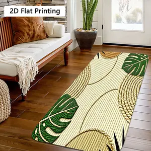 1pc 100% Polyester Snake Skin Design Runner Rug, Geometric Lines, Soft & Comfortable, Easy to Clean, Ideal for Entryway & Home Decor