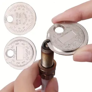 Measuring Spark Plug Gap Measuring Tool, Metric-British Coin-Type Spark Plug Gauge INCH, Accurately Measure Spark Plug Gaps with this Coin-Type Gage Tool!