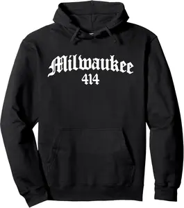 Milwaukee 414 Area Code Pullover Hoodie
