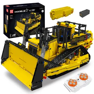 Mould King RC Bulldozer Building Set for Adults 1508 Pieces with Motors APP Control Truck & Engines 1508A Construction Vehicle Model