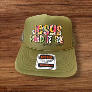 JESUS PAID IT ALL - UNISEX TRUCKER HAT JESUS PAID IT ALL - UNISEX TRUCKER HAT