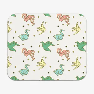 Pixel Origami Mousepad