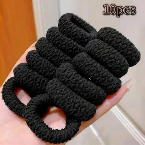 Solid Color Hair Tie, High Elasticity Hair Tie, Casual Simple Hair Accessories for Women & Girls, Minimalist Headwear Suitable for Thick Hair, Elastic Hair Accessory, Scrunchie, Scrunchies, Elastic Hair Ties