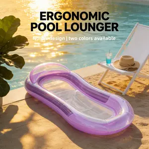 Inflatable pontoon, foldable netted floating bed, water park, hammock, single swimming pool pontoon, lounge chair