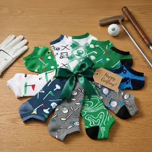 10 Pack Men’s Golf Socks – Funny Low Cut Athletic Socks, Breathable No Show Socks Gift for Men