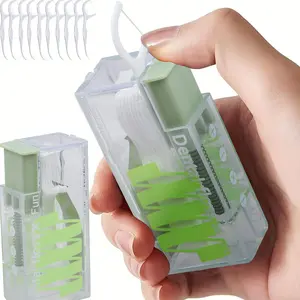 Portable Dental Floss Dispenser, Fashionable Lighter Design Automatic Toothpick Holder, Ideal for Home, Travel & Daily Use