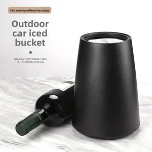 Wine Ice Bucket Tool, Quick Cooling Champagne Wine Cooler, Insulated Plastic Ice Jug, Ice Chiller Container