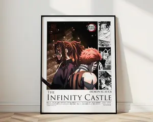 Demon Slayer Poster, Infinity Castle Upper Moons Art, Aesthetic Anime Wall Decor