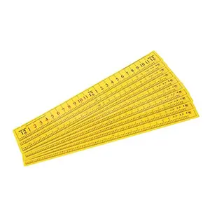 Learning Advantage Student Elapsed Time Measuring Rulers - Set of 10, Office Measuring Supply for Time Measurement Tasks, Measuring Ruler