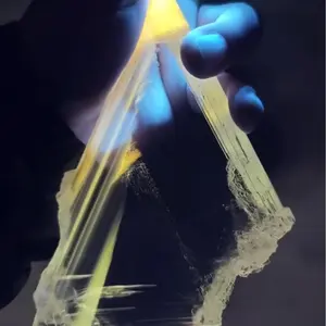 yellow uv flash selenite slabs, also have raw,different shape,strong yellow uv flash and more  clear