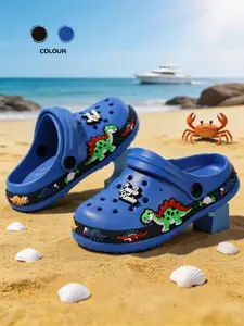 New Boy Dinosaur Cartoon Hole Shoes, Girl Summer Sandals, Beach Slippers, Festival Shoes, Comfortable Breathable Lightweight