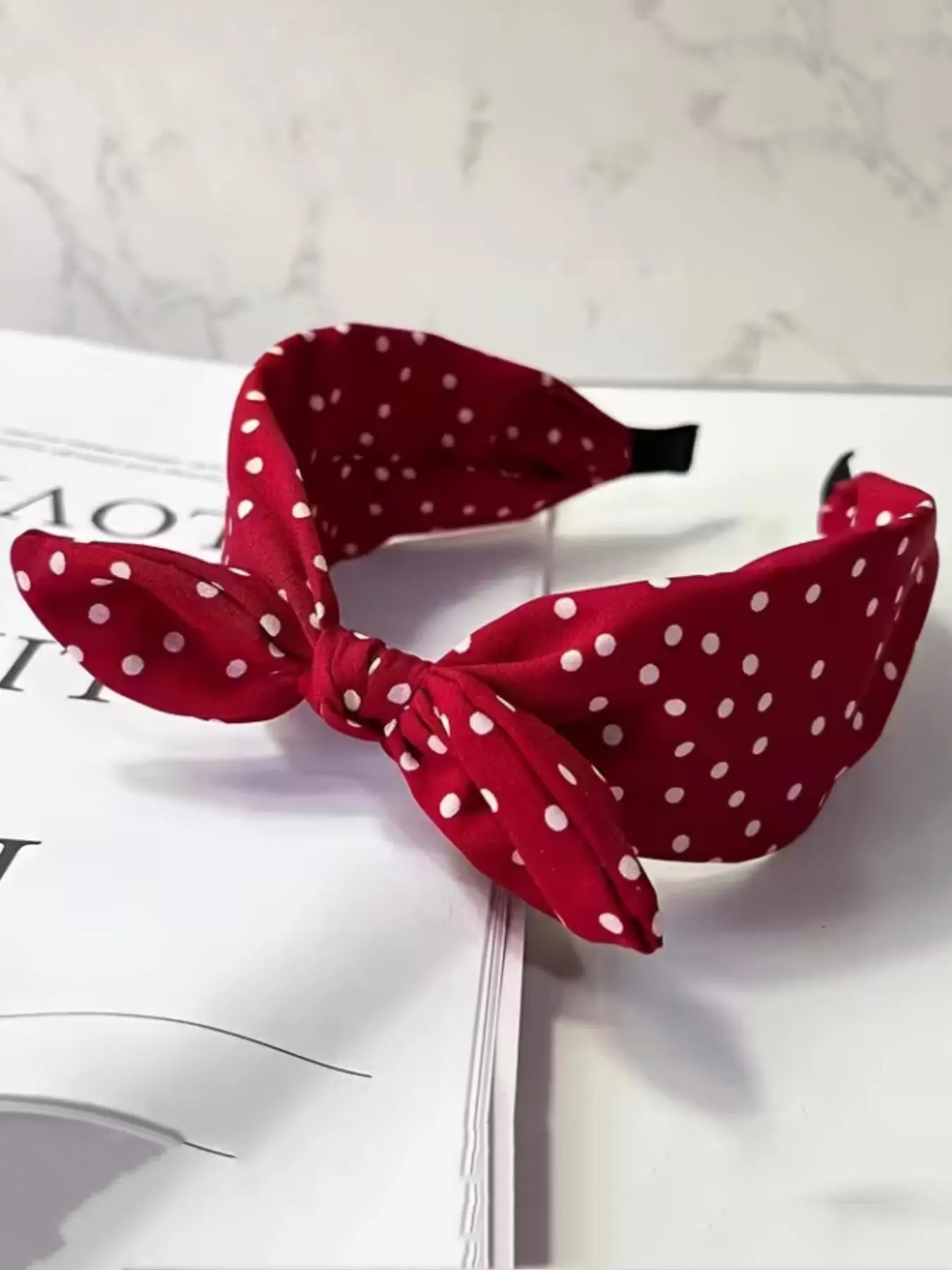 Retro Vintage Bow-Knot Rabbit Ears Bunny Ears Headbands for Women, Non-Fabric Nodding Headbands, Hair Bows Headbands, Bunny Earbands, Cute, Stylish, Fashionable and Versatile Hair Accessories for Daily Wear