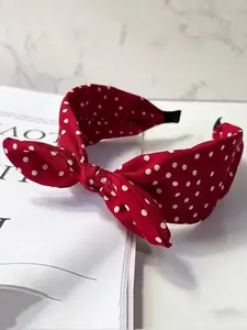 Retro Vintage Bow-Knot Rabbit Ears Bunny Ears Headbands for Women, Non-Fabric Nodding Headbands, Hair Bows Headbands, Bunny Earbands, Cute, Stylish, Fashionable and Versatile Hair Accessories for Daily Wear