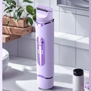 Portable Dual-Head Cordless Rechargeable Electric Trimmer, Unisex Full Body Washable, Safe Skin-Friendly, Easy Grooming for Beard, Armpit Hair, Body Hair, High Quality Trimmer