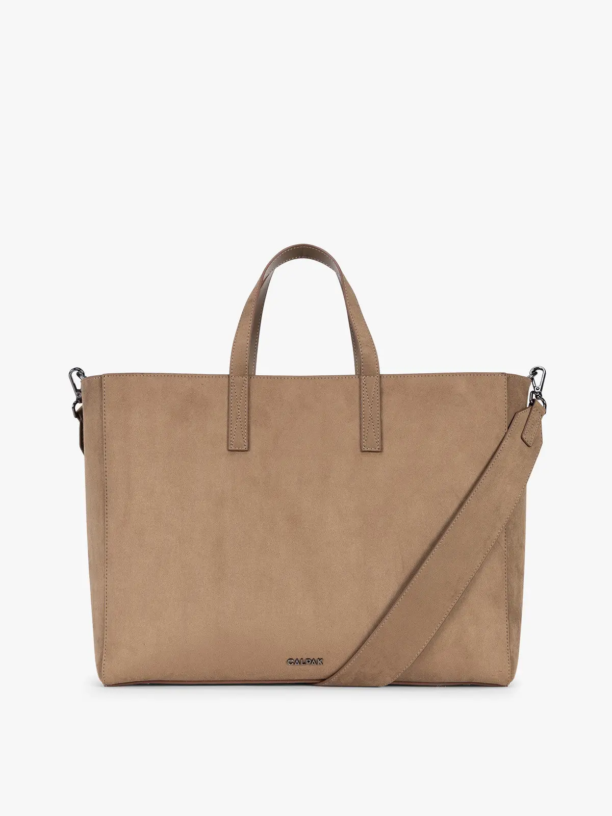 Haven 16" Laptop Tote in Vegan Suede