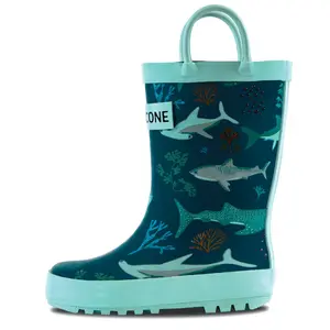 Shark Attack Kids Rain Boot - Stylish & Durable Rain Boots for Puddle Proof Fun for All Outdoor Adventures, Comfortable and Easy to Put on