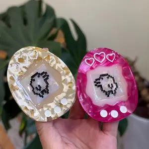NEW Cyber Chicken Hair Claw 1990s Memory Cartoon Electronic Pets Acetate Hair Claw Clips Hair Accessories for Women Girls
