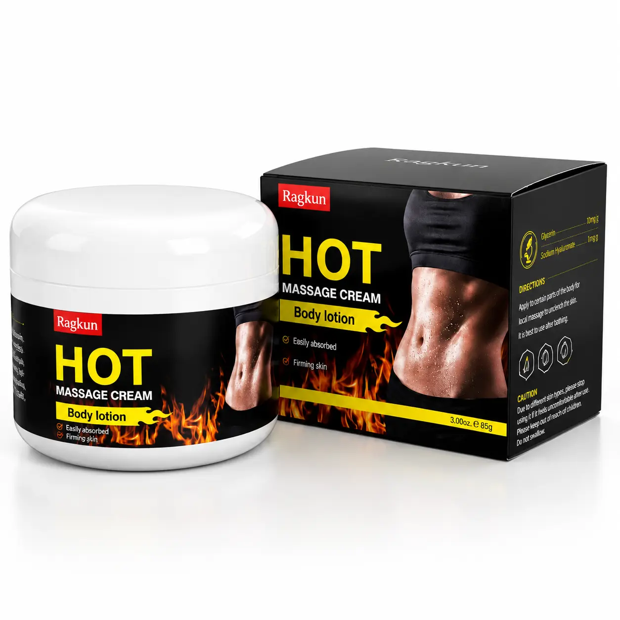 Ragkun Exercise Heat-Generating Body Lotion - Made from natural extracts. Body care lotion