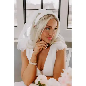 Bride Embellished Veil Headband