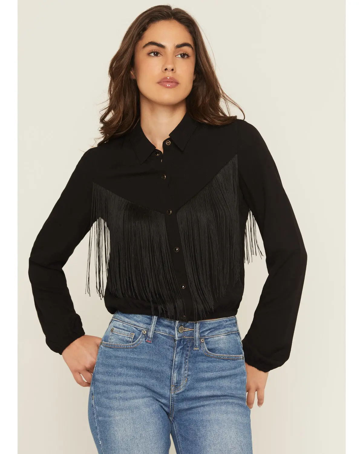 Richfield Fringe Long Sleeve Snap Western Shirt