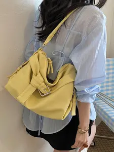 2026 New Soft Leather Underarm Bag for Women, Large Capacity Commute Shoulder Crossbody Bag, Casual Bucket Bag, Versatile Office Tote, Multiple Colors Available, Handbag Sling Bag