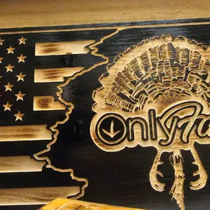 Wooden Flag Humor Only Fans Turkey