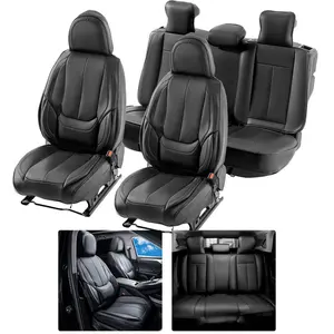 SummerWinsVEVOR Seat Covers, Universal Car Seat Covers Full Set Seats, Front and Rear Seat, 13pcs Faux Leather Seat Cover, Full Enclosed Design, Detachable Headrest and Airbag Compatible, for Most Car SUV Truckdealsforyoudays