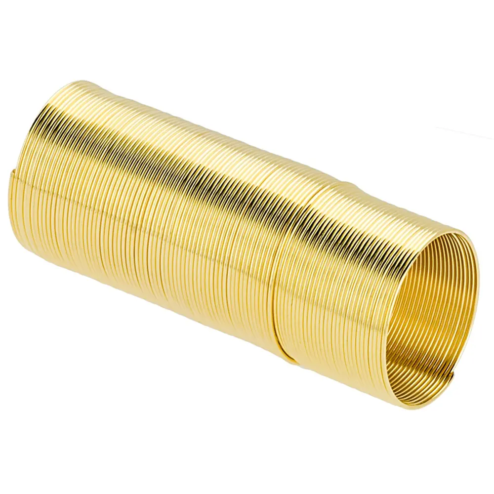 Jewelry DIY Gold Tone Memory Wire Ring Spool, 0.655mm Diameter Wire, 0.50 oz Weight
