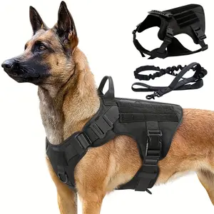 Tactical Dog Vest Dog Leash Tactical Dog Vest Outdoor Combat Dog Vest Large and Medium Dog Clothing Outdoor Development Tactical Vest Dog Vest