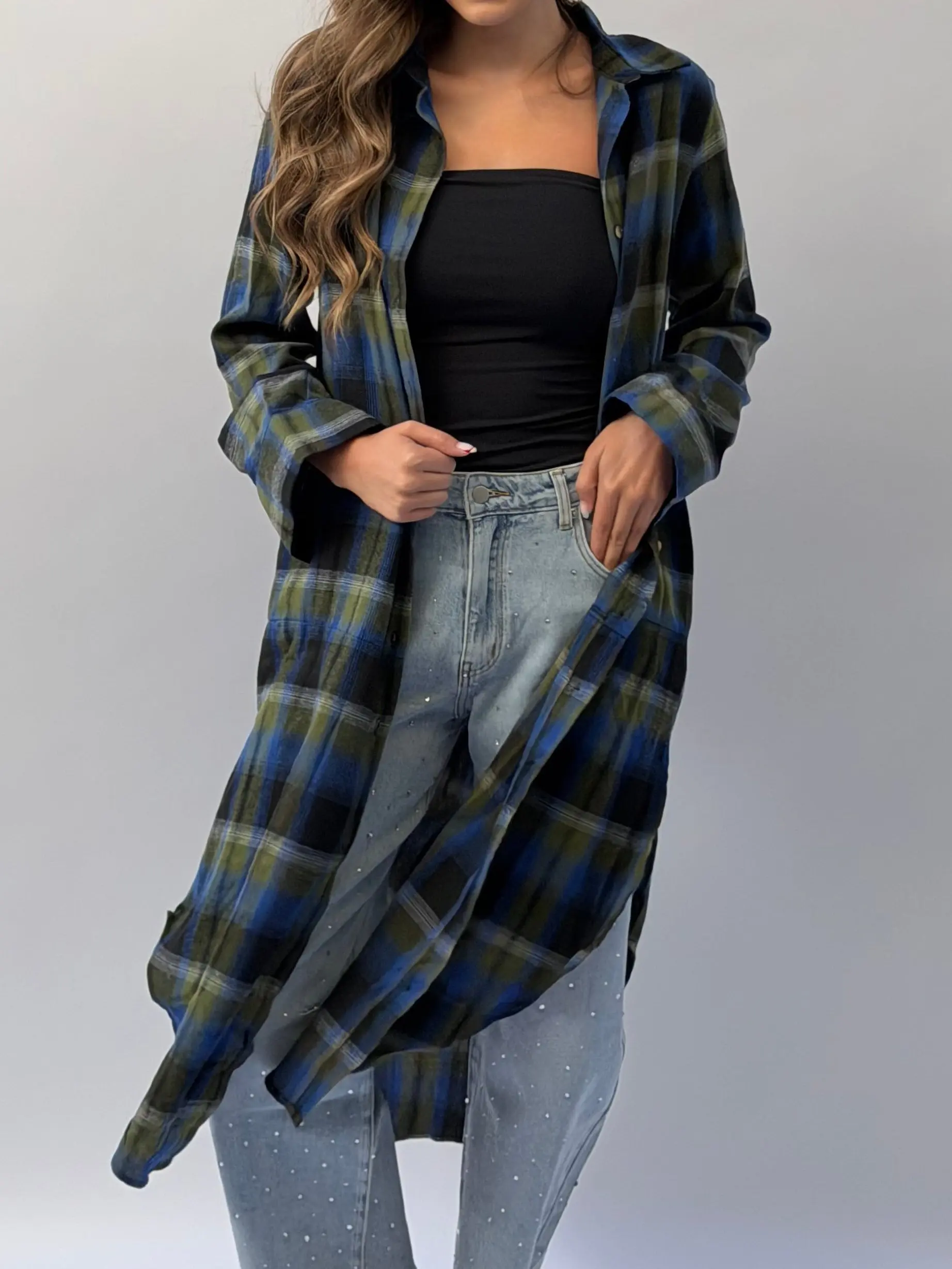 FINAL SALE!! Blue Skies Button Down Duster