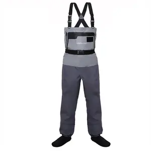 Kylebooker Waterproof Breathable Stockingfoot Chest Waders Featuring Premium Five Layer Fabric Fishing Hunting Waders KB007