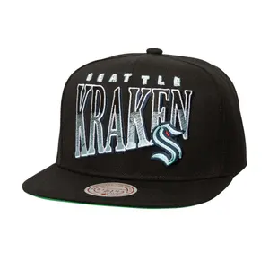 Seattle Kraken Mitchell & Ness Linework Snapback Cap