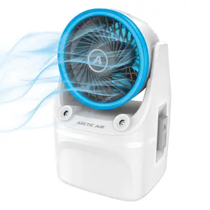 IceJet X3 Portable Air Cooler – Mini Personal AC Fan with Dual Mist Cooling, 3 Speeds, USB Powered & LED Light for Bedroom, Office & Travel