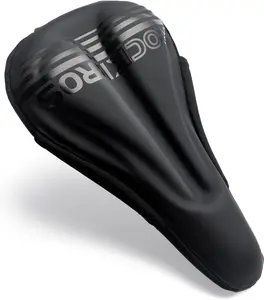 ROCKBROS Bike Seat Cover Cushion Waterproof Gel Padded Seat Cover for Road Mountain Spinning Bike Padded Narrow Peloton Exercise Bike Seat Cushion